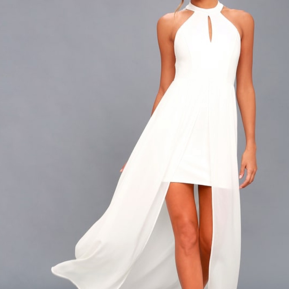 White Lace Maxi Dress